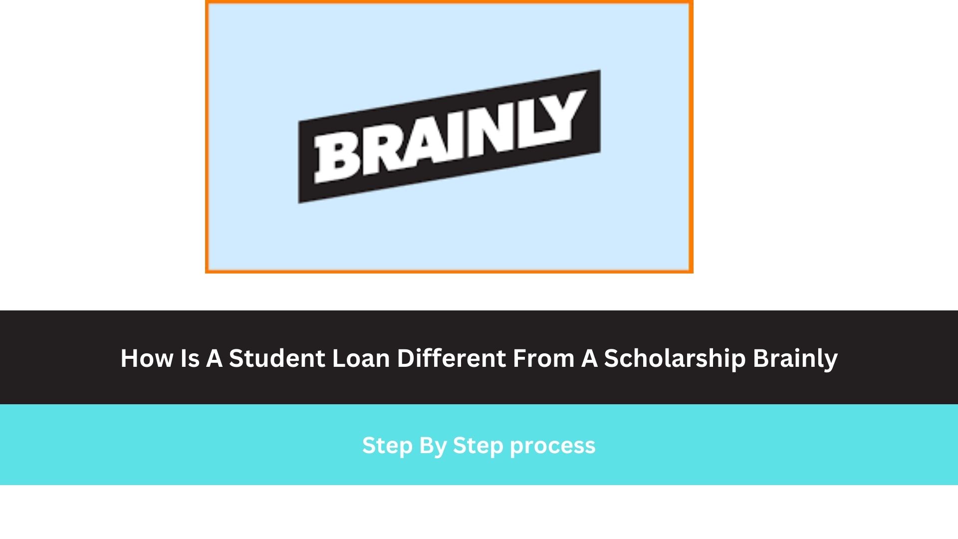 How Is A Student Loan Different From A Scholarship Brainly