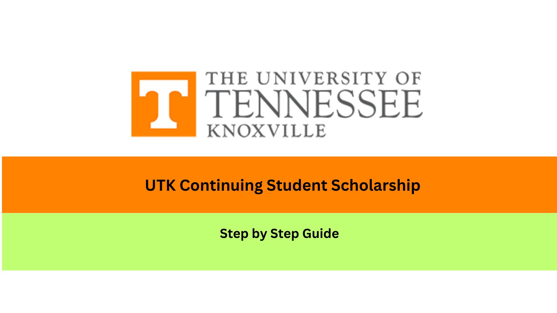 UTK continuing student scholarship