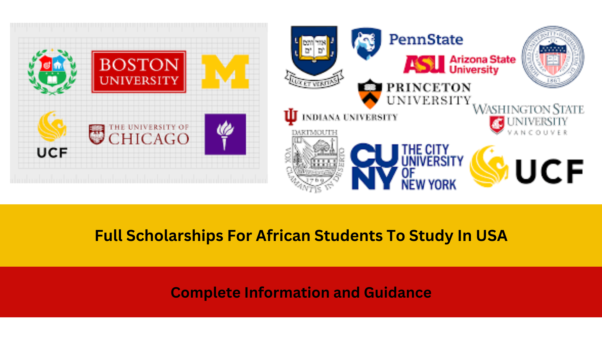 Full Scholarships For African Students To Study In USA