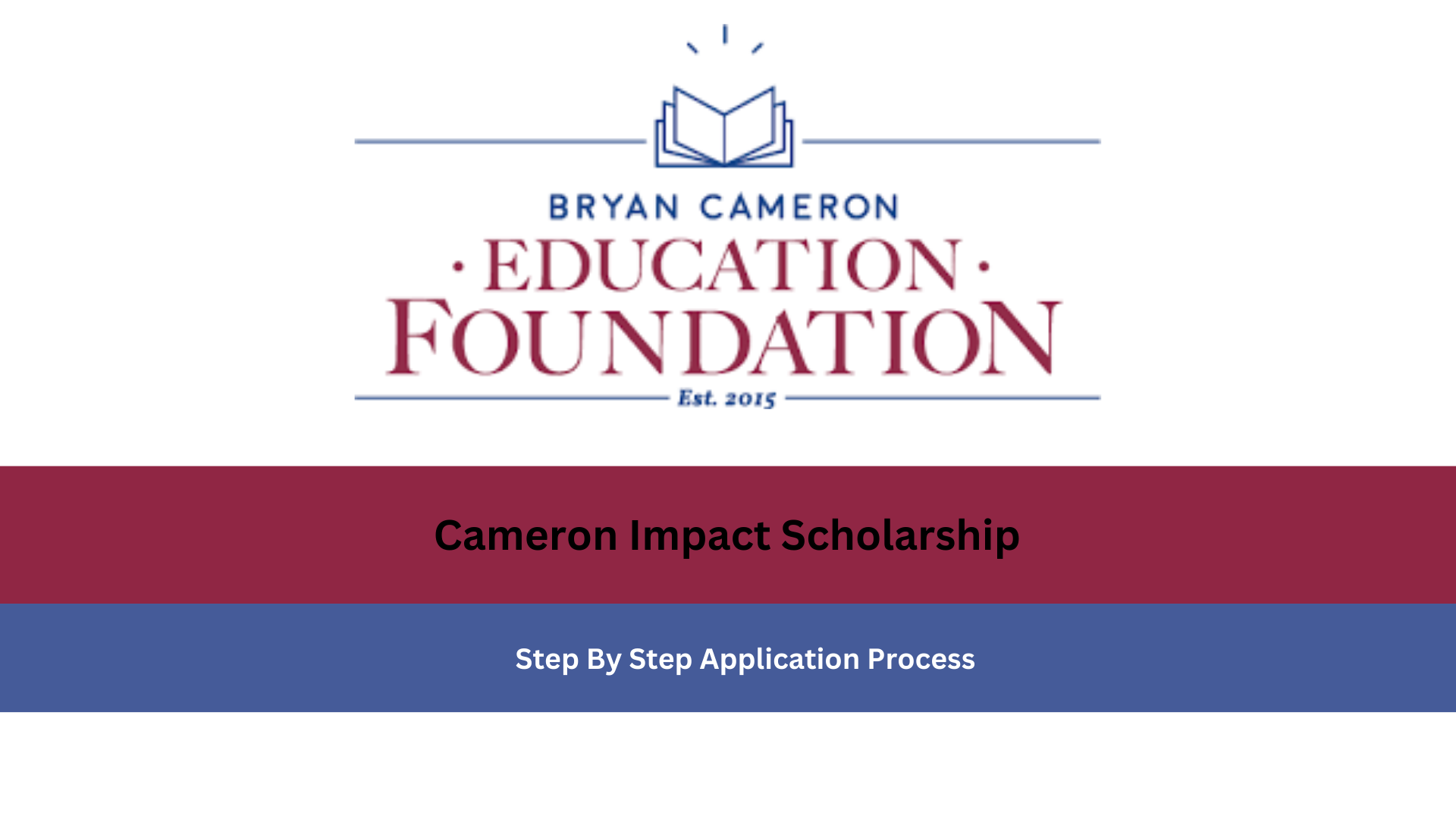 Cameron Impact Scholarship